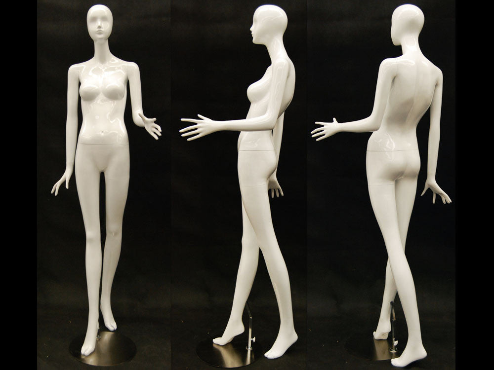 White Female Abstract Mannequin MM-IVY3