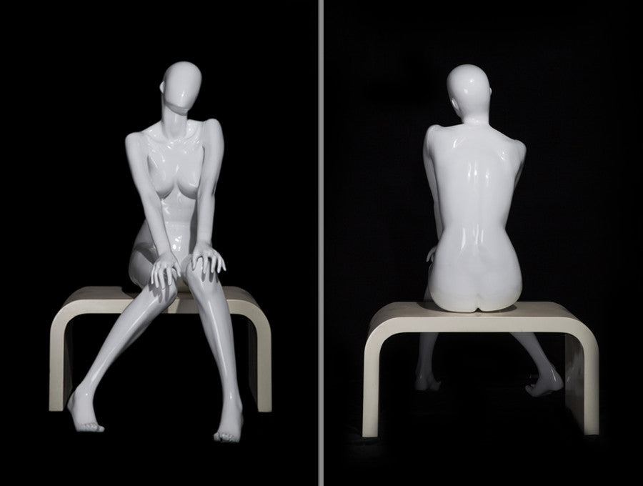 White Female Abstract Mannequin MM-OZIW1