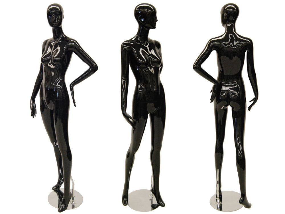 Black Abstract Female Mannequin MM-RXD03BK