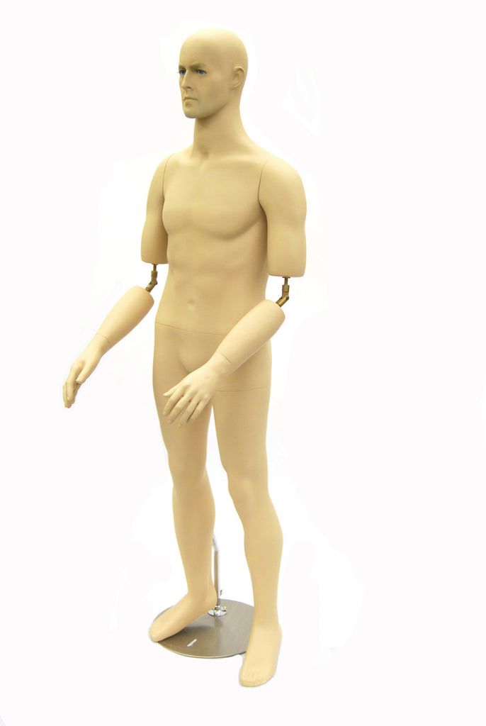 Male Realistic Mannequin with Movable Elbows MM-BC10