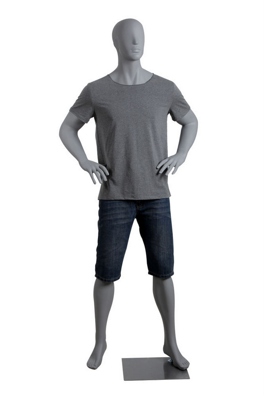Grey Abstract Male Mannequin MM-LEE6
