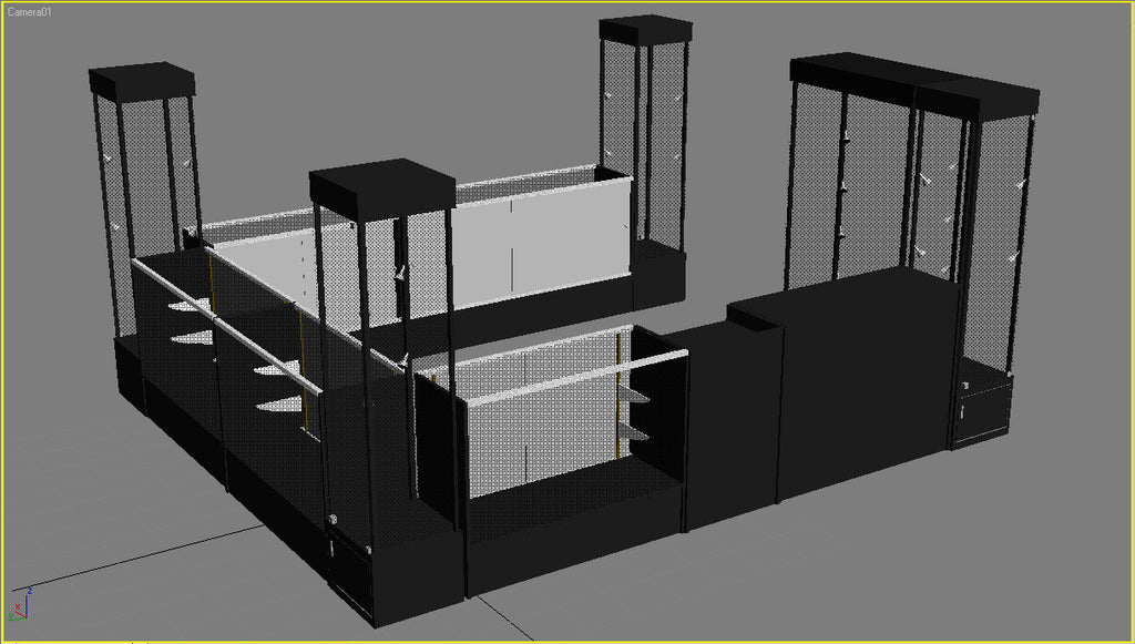 Black Tower Display Case MM-SC-WL18BK