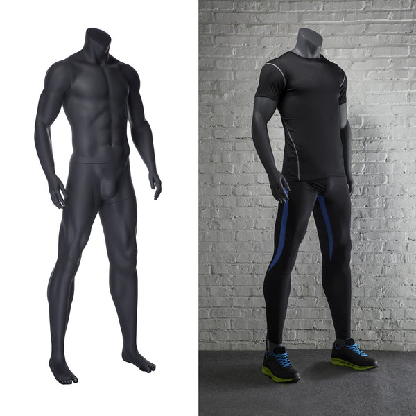 Athletic Headless Male Standing Mannequin MM-NI2