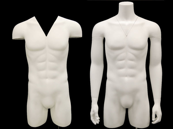 Invisible Ghost Mannequin Male Torso w/ Base MM-TMWIV