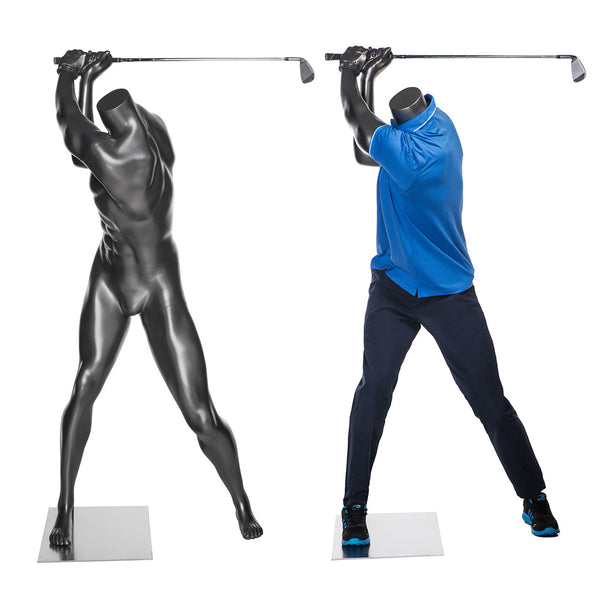 Male Sports Headless Golf Mannequin MM-HEF69