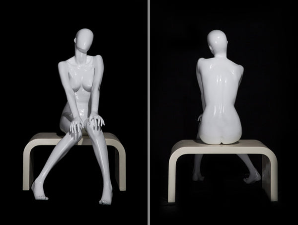 White Female Abstract Mannequin MM-OZIW1