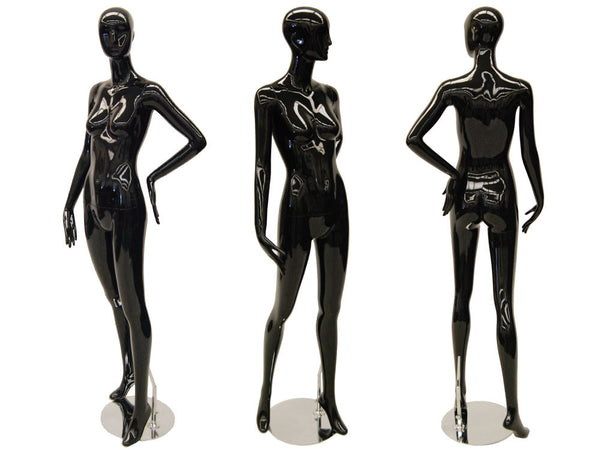 Black Abstract Female Mannequin MM-RXD03BK