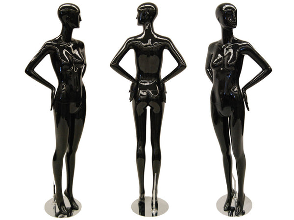Black Abstract Female Mannequin MM-RXD04BK