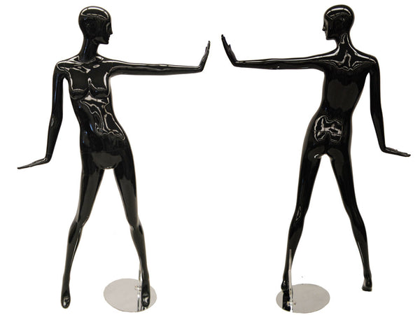 Black Abstract Female Mannequin MM-RXD06BK