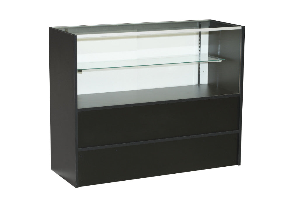 Black Double Level Display Case MM-SC-SCH4BK
