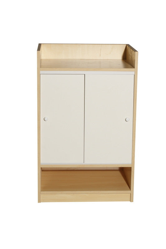 Maple Cash Register Stand with Glass Display MM-SC-SCR-GLM