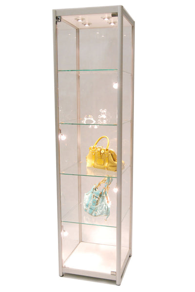 Glass Tower Display Case MM-SC-TW20AL