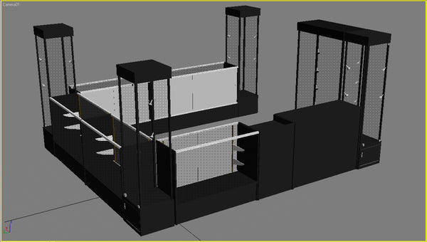 Black Tower Display Case MM-SC-WL18BK