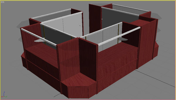 Cherry Corner Filler Display Case MM-SCPCMCC