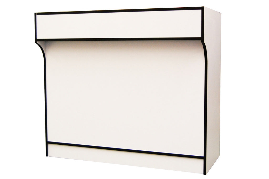 White Cash Register Ledgetop Counter MM-SC-LTC4W