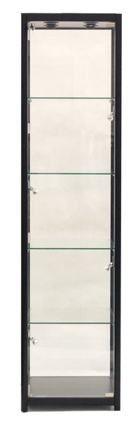 Black Rectangular Tower Display Case MM-SC-TW20BK