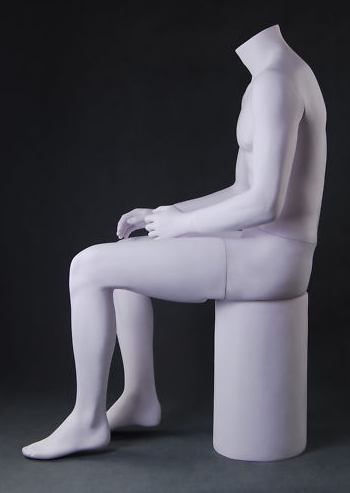 Male Headless Sitting Mannequin MFS-PZM3
